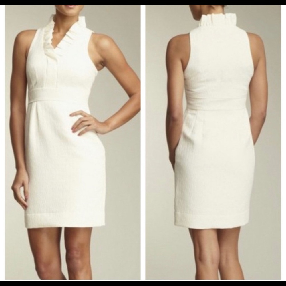 Just...Taylor Ruffle Neck Dress